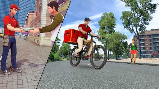 Bicycle Driving Simulator City screenshot 2