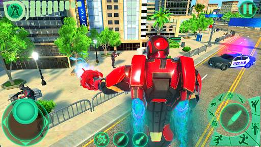 Transform Robot Flying Hero: Fire Hero Robot Games screenshot 2