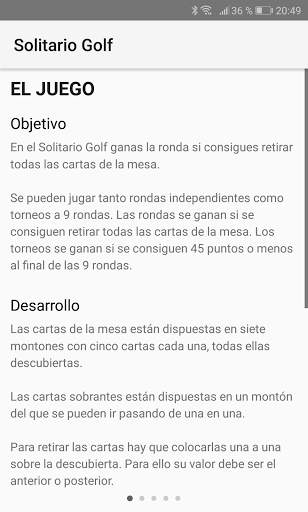 Solitario Golf screenshot 4