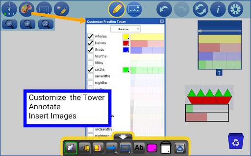 Fraction Strips by mathies screenshot 15