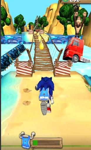 Blue Hedgehog Adventure Dash - New Jungle screenshot 5