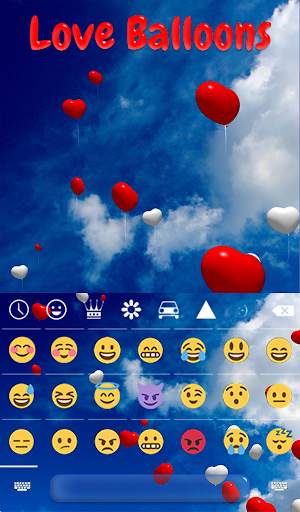 Love Balloons Animated Keyboard   Live Wallpaper screenshot 4