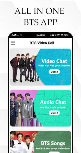 BTS Video Call : BTS Song and Full BTS Album screenshot 1