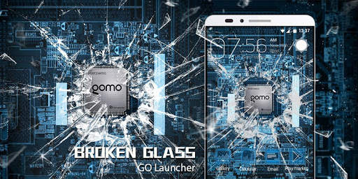 Broken Glass Parallax Go Launcher Theme screenshot 5