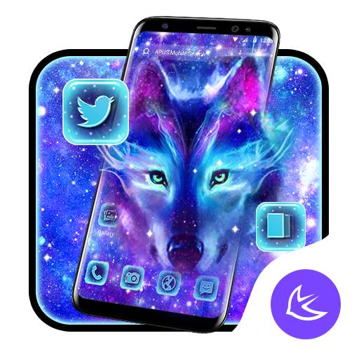 Galaxy Wolf APUS Launcher theme 1