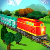 Drive Blocky Train Railway Game: Pixel Ride Sim 1.0
