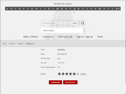 GProTab: Guitar tabs & player 10 تصوير الشاشة