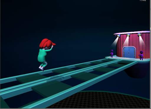 Trò chơi con mực nhảy cầu kính screenshot 1