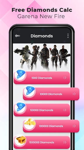 Free Diamonds Calc Garena New Fire screenshot 2