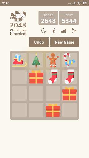 2048 Christmas 🎁 Puzzle Game screenshot 5