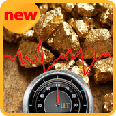 gold and metals detector icon