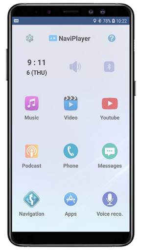 NaviPlayer - Car Media Player(Waze,Sygic,Maps) 1 تصوير الشاشة