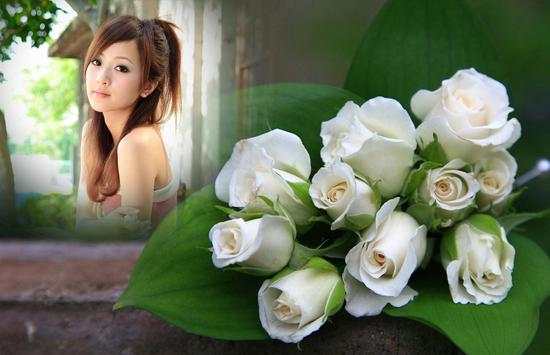 White Rose Photo Frame screenshot 2