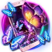 Neon butterfly keyboard 10001002
