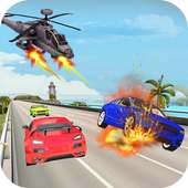 Police Helicopter Chase Car logo