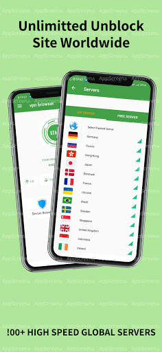 X VPN Browser Free Server All Over Country 2021 screenshot 1