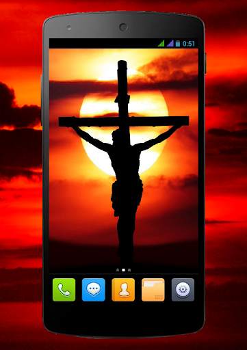 Jesus on the cross Live Wallpaper screenshot 1