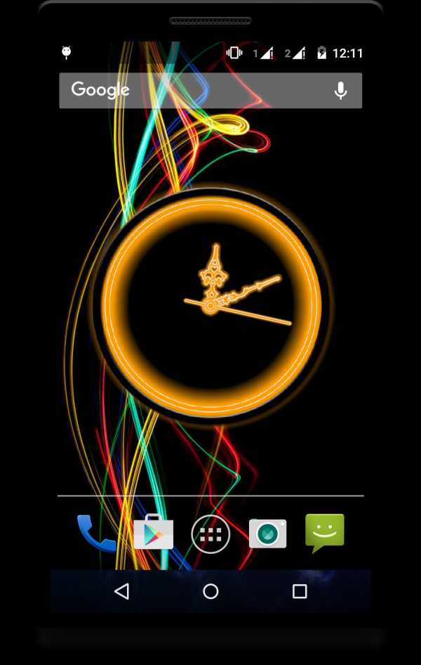 Glowing Clock Live Wallaper screenshot 3