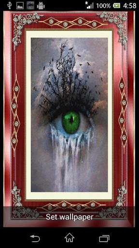 Crying Eye 3D Live Wallpaper screenshot 1