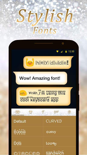 Gold & Silver Diamond Keyboard Theme screenshot 3