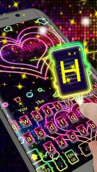 Sweet Heart Neon Keyboard screenshot 2