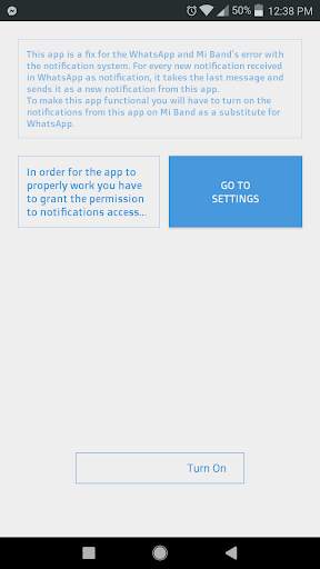 Fix for Mi Band WhatsApp notifications screenshot 1