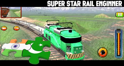 INDIA VS PAKISTAN Racing Train Game Simulator screenshot 2