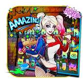 Joker Girl Keyboard Theme 10001004