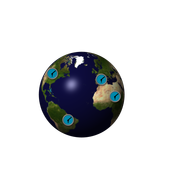 World clock widget أيقونة