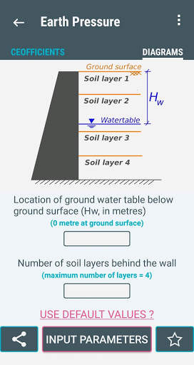 Retaining Wall Design: Pressure Diagram BUILDER screenshot 2