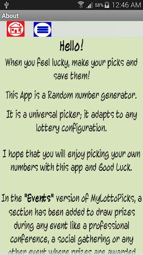 My Lotto Picks EVENTS screenshot 6