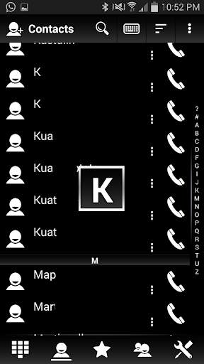 Theme Pure Black RocketDial screenshot 3