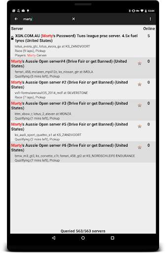 Assetto Corsa Server Browser screenshot 3