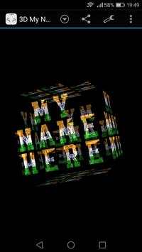 3D My Name India LWP screenshot 4