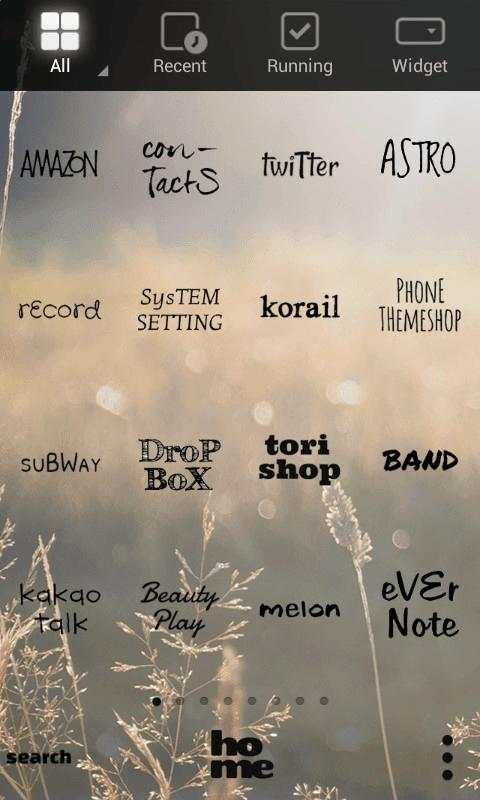 Letter LINE Launcher theme screenshot 5