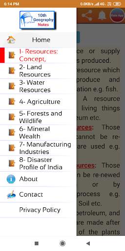 10th Geography Notes (Social Science) screenshot 5