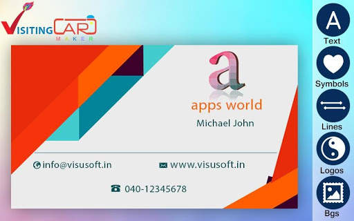 Visiting Card Maker screenshot 1