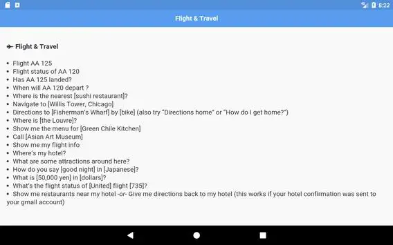 Commands for Google Assistant screenshot 8