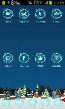 snow village go launcher theme screenshot 1