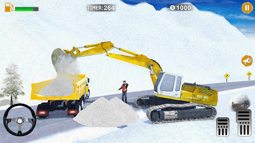 New Excavator 3d Games 2020- Offroad Snow Blower screenshot 1