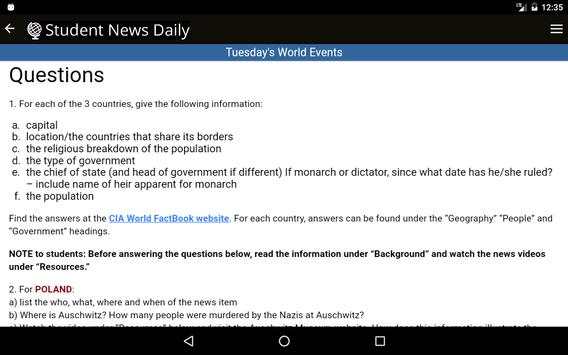 Student News Daily - Tablet screenshot 14