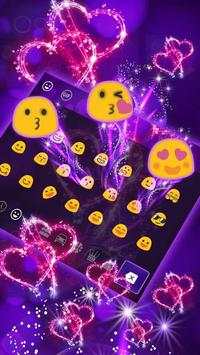Purple Pink Love Keyboard screenshot 3