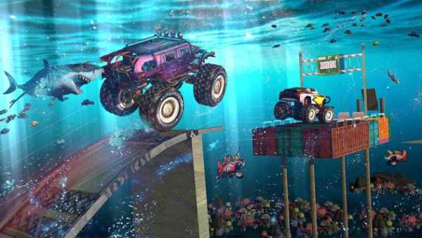 Mad Monster Truck Ramp Challenge screenshot 2