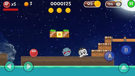 Red Hero 4: Ball Bounce Adventure ‏ screenshot 2