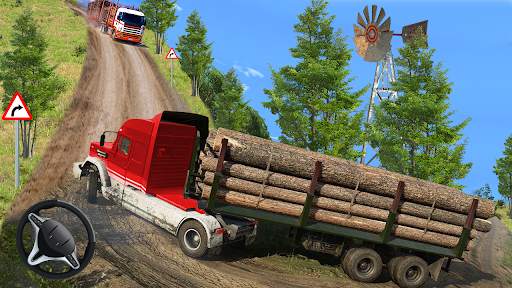 Offroad Logging Truck Games 3D screenshot 1