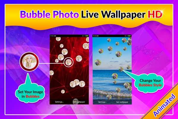 Bubble Photo Live Wallpaper screenshot 2