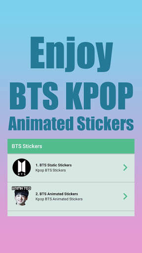 BTS Animated Stickers for Whatsapp screenshot 1