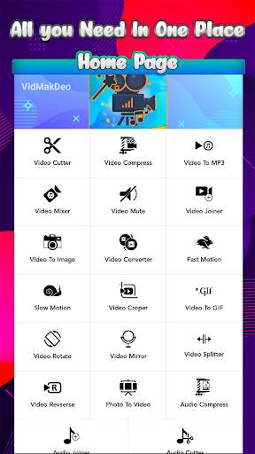 VidMakDeo - Video Maker : All-in-one Video Editor screenshot 1