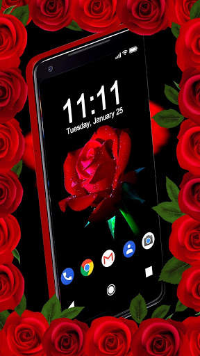 Red Rose APUS Live Wallpaper screenshot 1