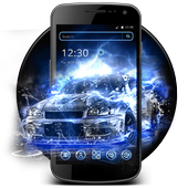 Dynamic Blue Car Theme icon